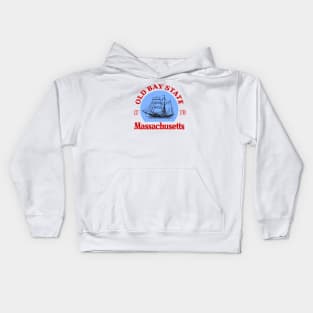 Old Bay State, Massachusetts Kids Hoodie